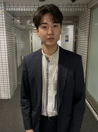 ミディアム パーマ メンズ ruki yabeのヘアスタイル