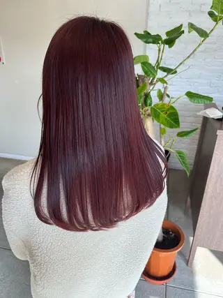セミロング ブリーチ⏳艶カラー Natsukiのヘアスタイル