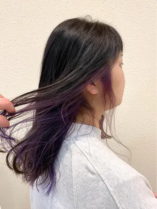 ロング 中川 茜里のヘアスタイル
