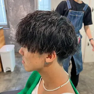 ショート カラー パーマ ヘアアレンジ メンズ キッズ 🔷横浜1のパーマ 職人🔷将太郎のヘアスタイル