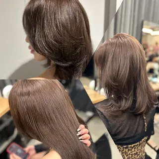 セミロング ERIKA YAMAMOTOのヘアスタイル