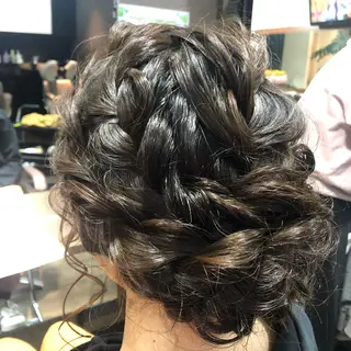 ミディアム ヘアアレンジ pep natsumiのヘアスタイル
