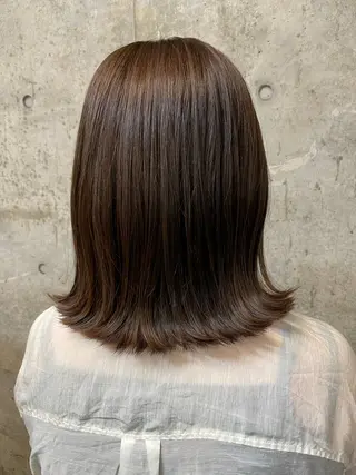 ミディアム 前髪似合わせ | yukaのヘアスタイル