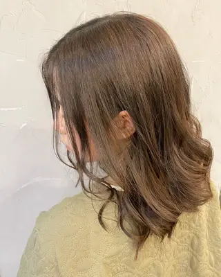 セミロング カラー ヘアアレンジ mao /zina吉祥寺のヘアスタイル