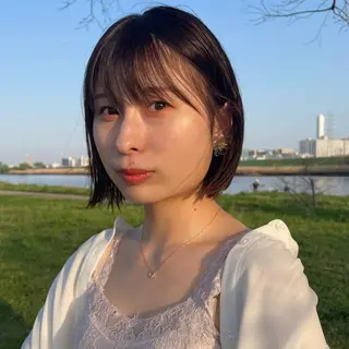 ショート 🍑暖色／レイヤー／ 真希🎀のヘアスタイル