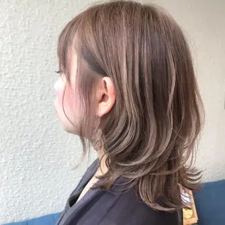 ミディアム カラー 透明感カラー/ 寺田千雅子のヘアスタイル