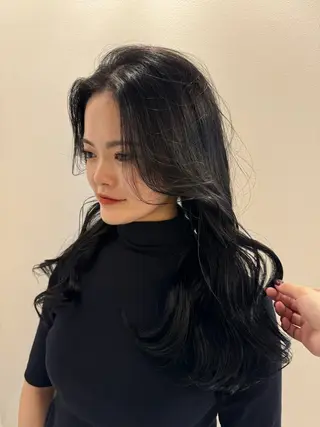 ロング カラー 中尾 未来のヘアスタイル