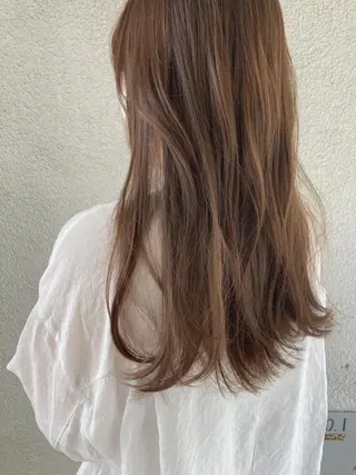 ロング カラー お洒落ベージュ🤎 代官山shibukiのヘアスタイル