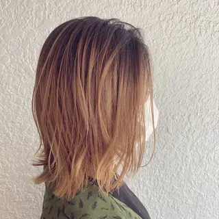 ミディアム カラー マンツーマン施術✂︎ machikaのヘアスタイル
