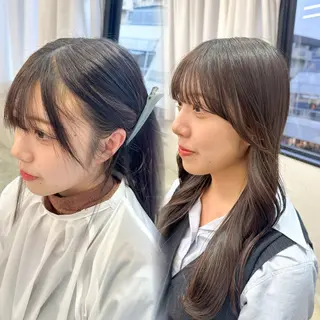ロング 安永 来未のヘアスタイル