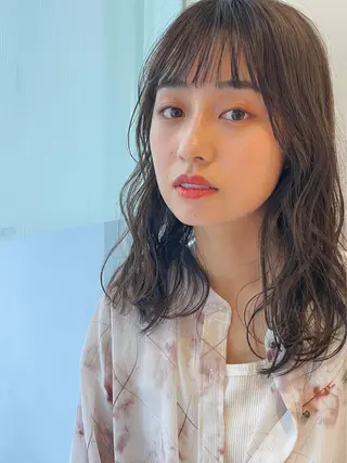セミロング 柳瀬 柊人のヘアスタイル