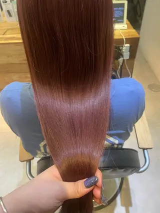 セミロング カラー Hika.ハイトーン 髪質改善🩵ᩚ🫧のヘアスタイル