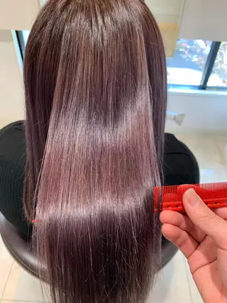 ロング カラー 鵜飼 真伍のヘアスタイル