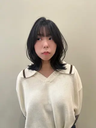 ミディアム tomu/大名/艶髪 髪質改善/透明感のヘアスタイル