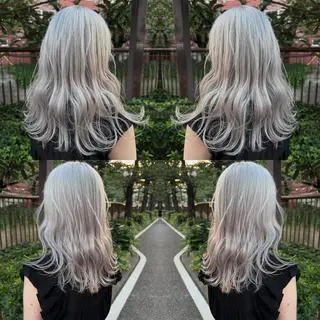 セミロング カラー "PEPPU "所属・🌈推し色派手髪 ハイトーンShinのヘアスタイル