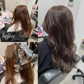 ロング カラー ヘアアレンジ キッズ 五反田　美容院☆張 明星☆韓国ヘアのヘアスタイル