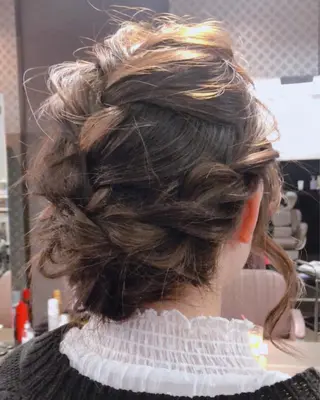 セミロング ヘアアレンジ pep natsumiのヘアスタイル