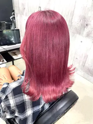 セミロング カラー LUXBE LUCE ひなののヘアスタイル