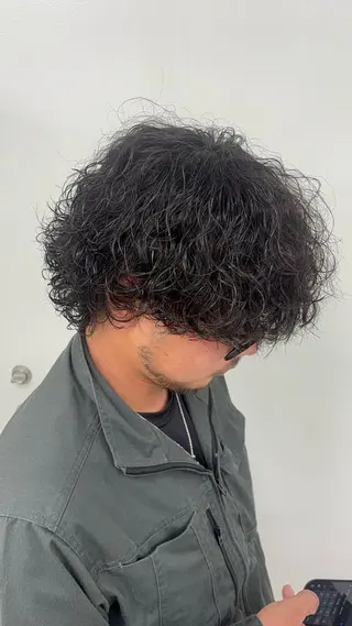 ショート パーマ メンズ 名古屋メンズパーマ /松井生のヘアスタイル