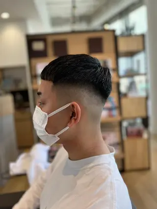 ショート メンズ 韓国風・ブリーチなし ・あり後藤 一斗店長のヘアスタイル