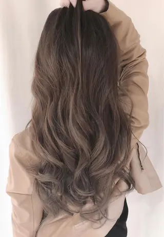 ロング カラー パーマ ヘアアレンジ 竹内ケンゴ🇰🇷 EIGHT藤沢のヘアスタイル
