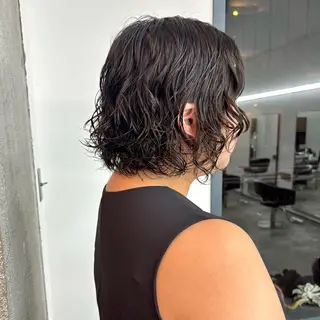 ショート パーマ Apero【アペロ】所属・パーマ/暖色/ボブ イワタテ🇰🇷のヘアスタイル