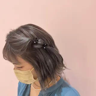 ショート ヘアアレンジ まつ毛エクステパーマ 烏丸/大宮/nicoのマツエク・マツパデザイン