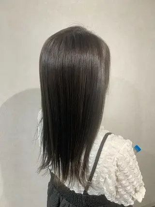 セミロング カラー haku【津久野店】 ERIKAのヘアスタイル