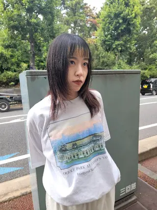 カラー ミディアム OMA カタギシのヘアスタイル