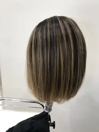 カラー クロスパーマ松永裕久 似合わせカットのヘアスタイル
