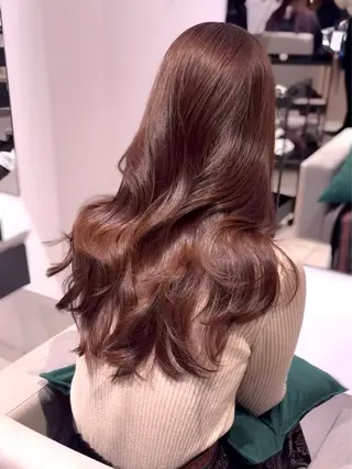 ロング カラー 銀座/韓国レイヤー/ 艶カラー🍓原田侑依のヘアスタイル