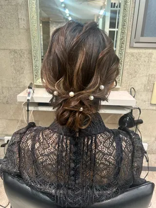 ロング ヘアアレンジ 🤍韓国風ヘア 柴田真帆🤍のヘアスタイル