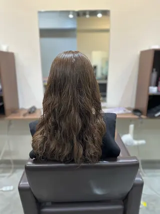 ロング カラー パーマ 平日オススメ✨ プチプラ✨山下のヘアスタイル