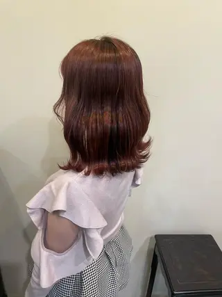 ミディアム カラー Hika.ハイトーン 髪質改善🩵ᩚ🫧のヘアスタイル