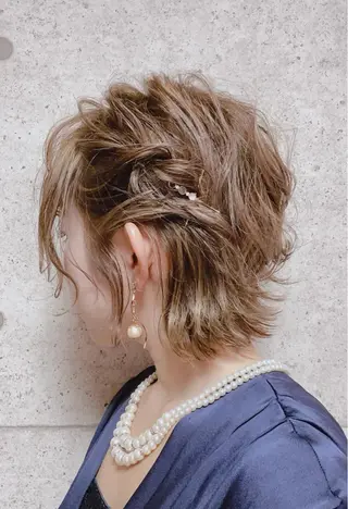ショート ヘアアレンジ 森 早希絵のヘアスタイル
