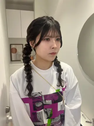 ヘアアレンジ アレンジ/ブラウン カラー HARU🕯のヘアスタイル
