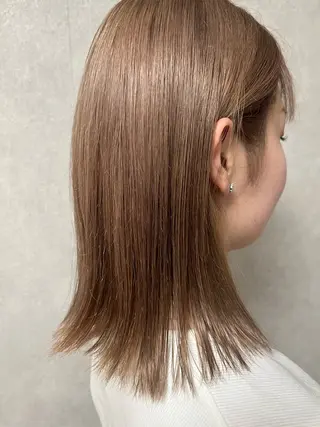 ミディアム カラー MIKOTO/マンツ ーマン/髪質改善🤎のヘアスタイル