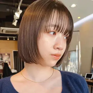 ミディアム カラー 🌱小顔ヘア/ボブ ミディアム/双葉🌱のヘアスタイル