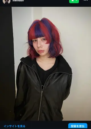 ショート Hanaka🐈⬛ 海外×ニュアンスのヘアスタイル