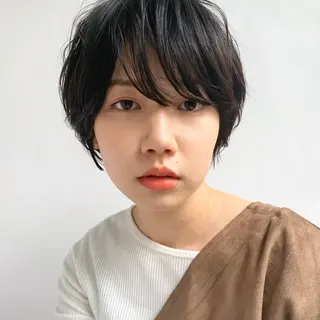 ショート パーマ 銀座No.1髪質改善 縮毛矯正/本木のヘアスタイル