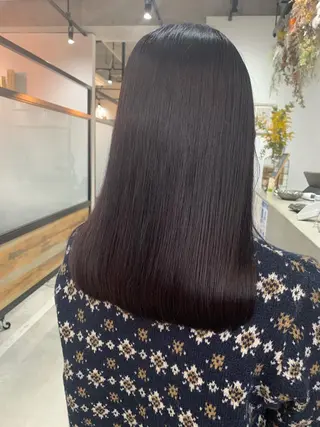 セミロング カラー ヘアアレンジ kei🤎ベージュ /透明感カラー/博多のヘアスタイル