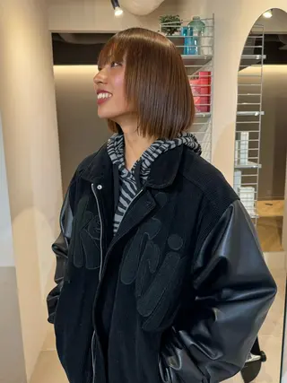 ショート パーマ shiro.kobe 森彩華のヘアスタイル