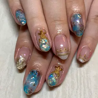 ミディアム .. momoko🕊のネイルデザイン