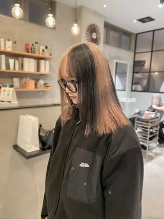 ミディアム カラー SALOWIN熊本 YUTOのヘアスタイル