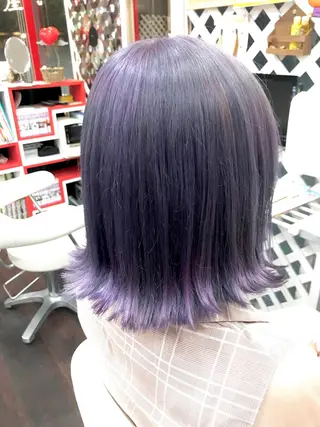 ミディアム カラー 岩谷/ブリーチ 🪽透明感カラーのヘアスタイル