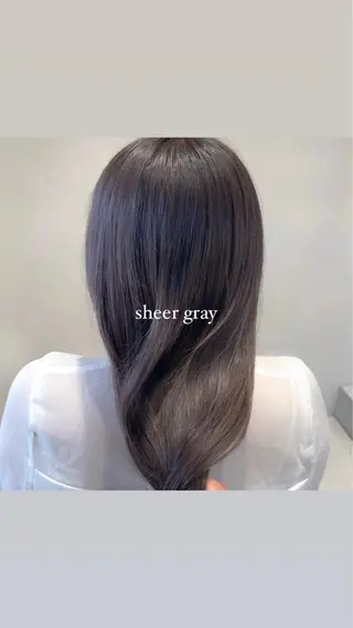 セミロング カラー MURANAKA RYOのヘアスタイル