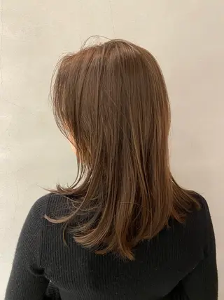 ミディアム カラー ヘアアレンジ 表参道/ボブカット 岩倉稜真のヘアスタイル