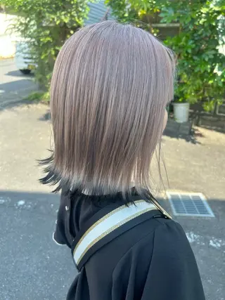 カラー ダブルスキルエクステ /羽エクステ白石宇由のヘアスタイル