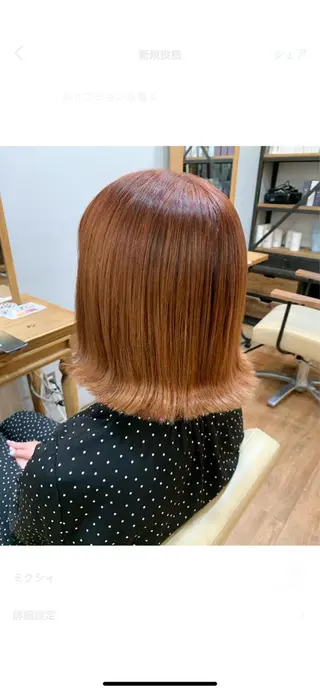ミディアム ゆうき あすかのヘアスタイル