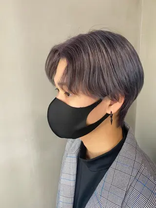 ショート カラー メンズ 寳泉 章弘のヘアスタイル